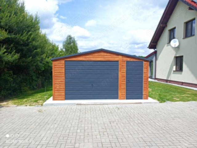 Garage 5x6m, Blechgarage, Fertiggarage, Top Garage, Stahlkonstruktion, Premium Garage, - 1